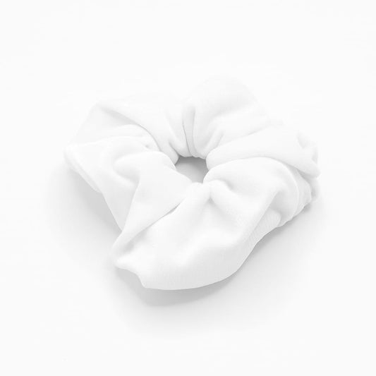 Velvet Scrunchie - White, Large