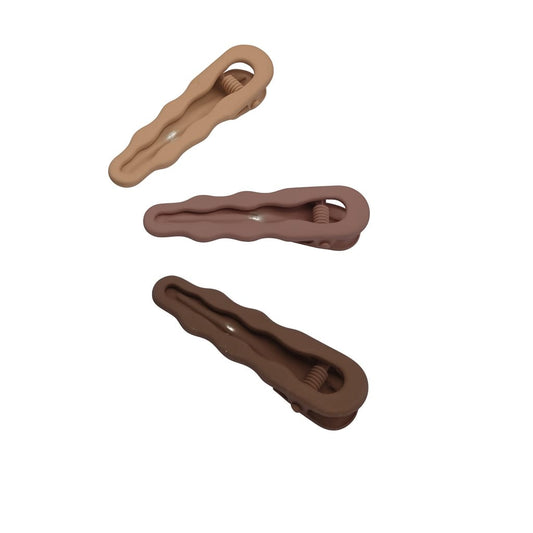 Metal Concord Hair Clips - Natural Wavy